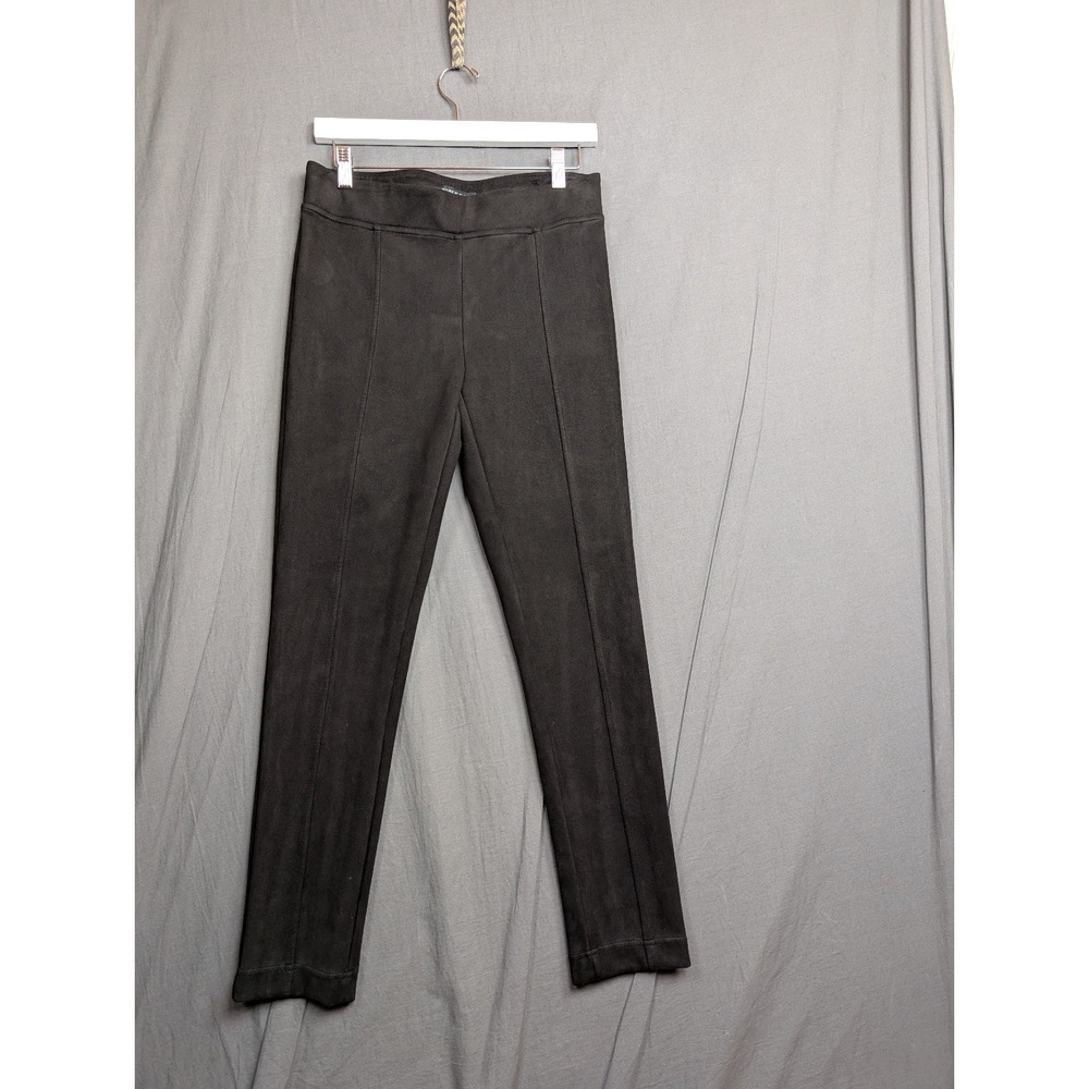 Andrew Marc Women's Black Suede Pull-On Skinny Pants Size‎ Small